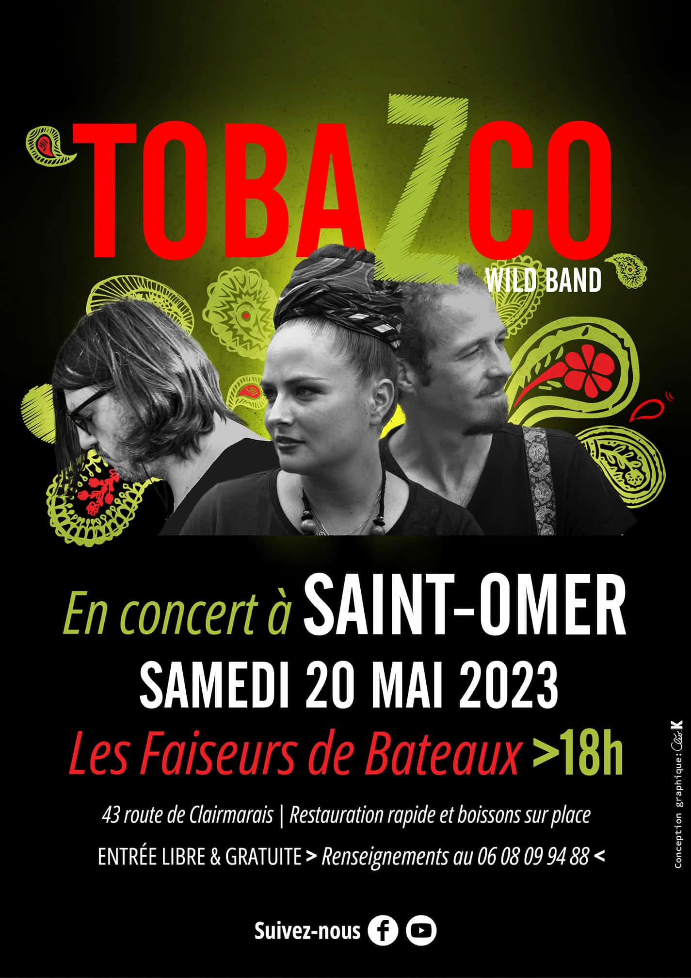 Concierto de Rockabilly con Tobazco Wild Band – 20 de mayo de 2023 – 18 p.m.